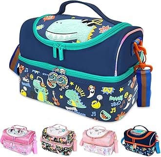 RLGPBON Kids Lunch Bag,Insulated Lunch Box for Girls Boys,Lunch Bag Toddler Teen,School Daycare Cute Travel bags