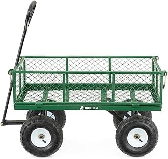 Steel Garden Cart with Removable Sides