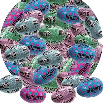 CandyKrave Hersheyes Easter Assorted Eggs Chocolate Candy - 2lb Individually wrapped Sweet & Creamy chocolate Eggs Candy - Bulk easter chocolate candy for Snacking, Pinata, Parties Gifting & More!