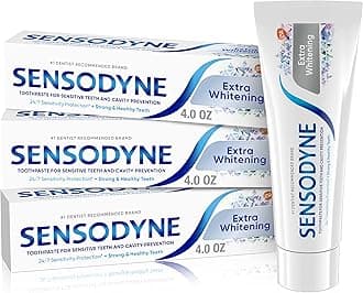 Sensodyne Extra Whitening Sensitive Teeth Whitening Toothpaste - 4 Ounces (Pack of 3)