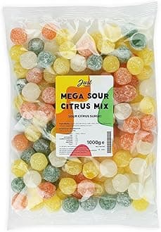 Just Treats Mega Sour Citrus Mix 1kg Party Bag