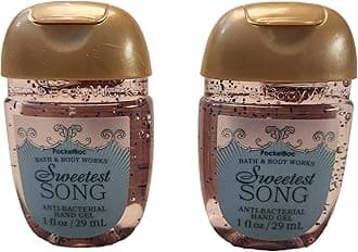Bath and Body Care - Travel Size Sanitizer - 2 piece Bundle Set Hand Gel - 1 Fl Oz each - Label Artwork Varies (SWEETEST SONG)