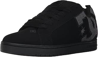 DCDC Men's Court Graffik SE Skate Shoe,Black Destroy Wash,14 D US
