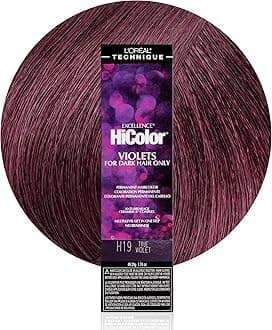 Paris Excellence Hicolor Permanent Hair Color, True Violet, 1.74 Oz
