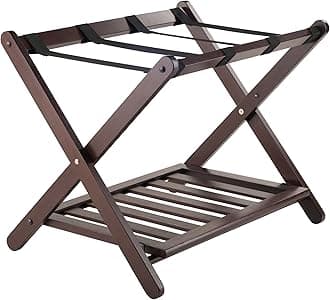 Remy Shelf Luggage Rack, Cappuccino