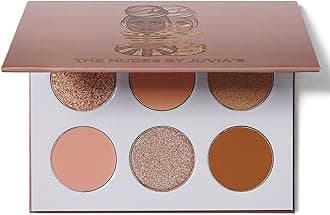 Juvia's Place Palette The Nudes - Neutral Hues, Blush, Sand, & Shimmer, Professional Eye Makeup, Pigmented Palette for Eye Color & Shine, Pressed, Shades of 6