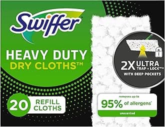 Swiffer Sweeper Heavy Duty Mop Pad Refills for Floor Mopping and Cleaning, All Purpose Multi Surface Floor Cleaning Product, Original Version, 20 Count (Pack of 2)