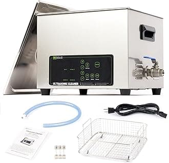 U.S. Solid 10 L Ultrasonic Cleaner - 28/40kHz Dual-Frequency Digital Ultrasonic Cleaning Machine with Heater, Timer, and Degas Function