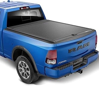 Retractable Hard Tonneau Cover Fits 2010-2026 Dodge Ram 2500 3500 Truck Bed | No Fit W/RamBox or Stepside Model/Multi-Function (Split) Tailgate (Ram 2500, 6.4 FT)