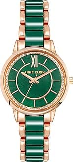 Anne Klein Women's Premium Crystal Accented Ceramic Bracelet Watch