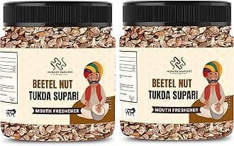 Hungry Harvest Supari Tukda/Betel Nut/Arecanut Bites |Kachhe Supari Tukda/Tukda Supari [Jar pack] (500 Grams (Pack of 2 of 250 Grams))