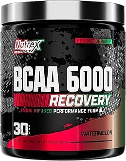 BCAA Powder 6000 Amino Acid - 6 Grams of BCAAs Amino Acids Supplement for Post Workout Recovery & Muscle Growth - Amino Energy Workout Recovery Drink (Watermelon - 30 Servings)