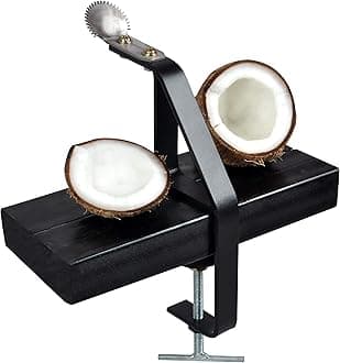 D&V ENGINEERING - Creative in innovation Steel Coconut Scraper/grater, Matte Black