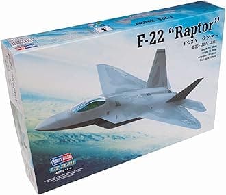 Hobbyboss 1:72 Scale F-22A Raptor Assembly Authentic Kit