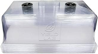 7 Inch Propagation Dome - 10 Pack Humidity Vented Domes – Plant Growing Dome for Seedling, Germination, Soil & Hydroponic Horticulture