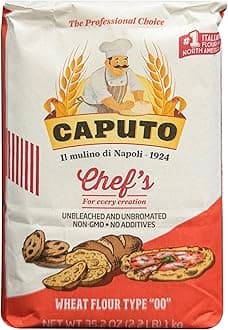 Antimo Caputo Flour "00" Chefs Flour (7 Packs) Each 1 Kilo (2.2 Pounds) Bags, Il Mulino di Napoli, Pizza Flour Caputo Antimo Molino