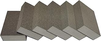 6 PCS Hand Sanding Blocks Set - 80 120 180 220 320 400 Grits Sander Sponge, Wet and Dry Dual-use Sanding Sponges, Coarse and Fine, Washable and Reusable, Ideal for Wood Metal Wall Polish…