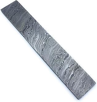 10" long custom handmade Damascus Steel blank billets with 2" width