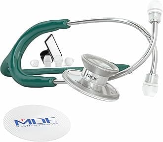 MDF Instruments MDF747XP09 Mdf Acoustica Deluxe Lightweight Dual Head Stethoscope - (MDF747XP-09) (Aqua Green)