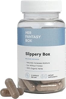 Her Fantasy Box | Slippery Box | Fast-Acting Slippery Elm Capsules for Feminine Wellness & Intimate Moisture Support – 60 Vegan Capsules