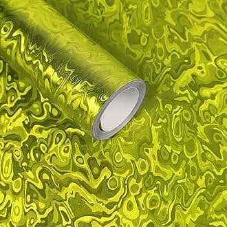 LypumsoForged Carbon Fiber Vinyl Wrap, 3D Cosmic Ghost Textured Auto Car Sticker Decal Film Sheet DIY Vehicle Paint Changing Wrap Featuring Air Release Technology (Gold, 1ft x 5ft)