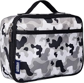 Kids Insulated Lunch Box – Durable and Reusable for School & Travel - Gray Camo