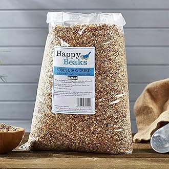 Wild Bird Robin & Songbird Food No Mess Seed Mix High Energy Premium Feed for Wild Birds (12.75kg)
