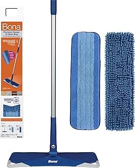 Bona Premium Floor Mop, Includes Microfiber Cleaning Pad and Dusting Pad