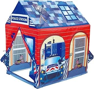 POCO DIVO Police Station Play Tent Kids Pretend Super Hero Playhouse