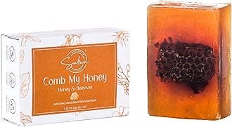 SABUN CO. Honey Soap - Honey & Beeswax 100% Handcrafted, Moisturizing Natural Bar Soap - Face, Body & Hair Bar [4.23 oz - 120 gr]