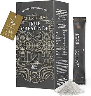 True Creatine+ Sachets 15 x 6g - Premium Creatine Monohydrate Powder - 100% Micronised - High Performance, Strength Building - Muscle Recovery, Cognition & Wellness
