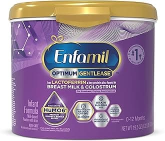 Optimum Gentlease Baby Formula, Our Closest Formula to Breast Milk For Fussiness, Crying, Gas & Spit-up, Immune-Supporting Lactoferrin also found in Breast Milk, 19.5 Oz