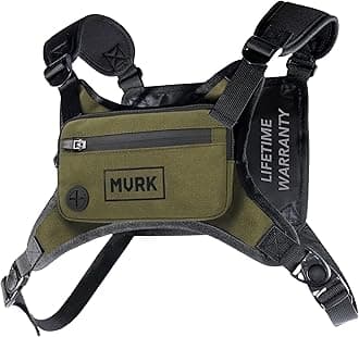 MVRK Water Resistant Running Vest Chest Pack, Phone Holder for Running, Lightweight Training Pack with Reflective Detail