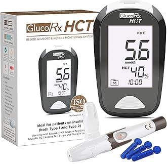 GlucoRx HCT Blood Glucose/Ketone Meter