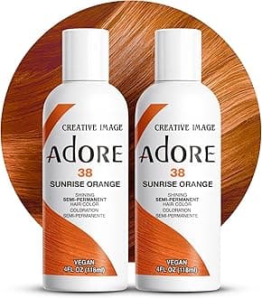 Adore SemiPermanent Haircolor 038 Sunrise Orange 4 Ounce (118ml) (2 Pack)