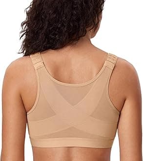 DELIMIRA Plus Size Non-Padded Posture Corrector Front Bra Without Underwire