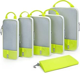 BAGSMART 6 Set/4 Set/2 Set Compression Packing Cubes for Travel, Lightweight Vacation Travel Essentials, Travel Accessories for Suitcase Organizer Bags Set, Durable Luggage Organizer Travel Bags,