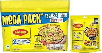 Masala-Ae-Magic,120 g (20 Sachets) & MAGGI 2-Minute Instant Noodles, 70g (Pack Of 12)