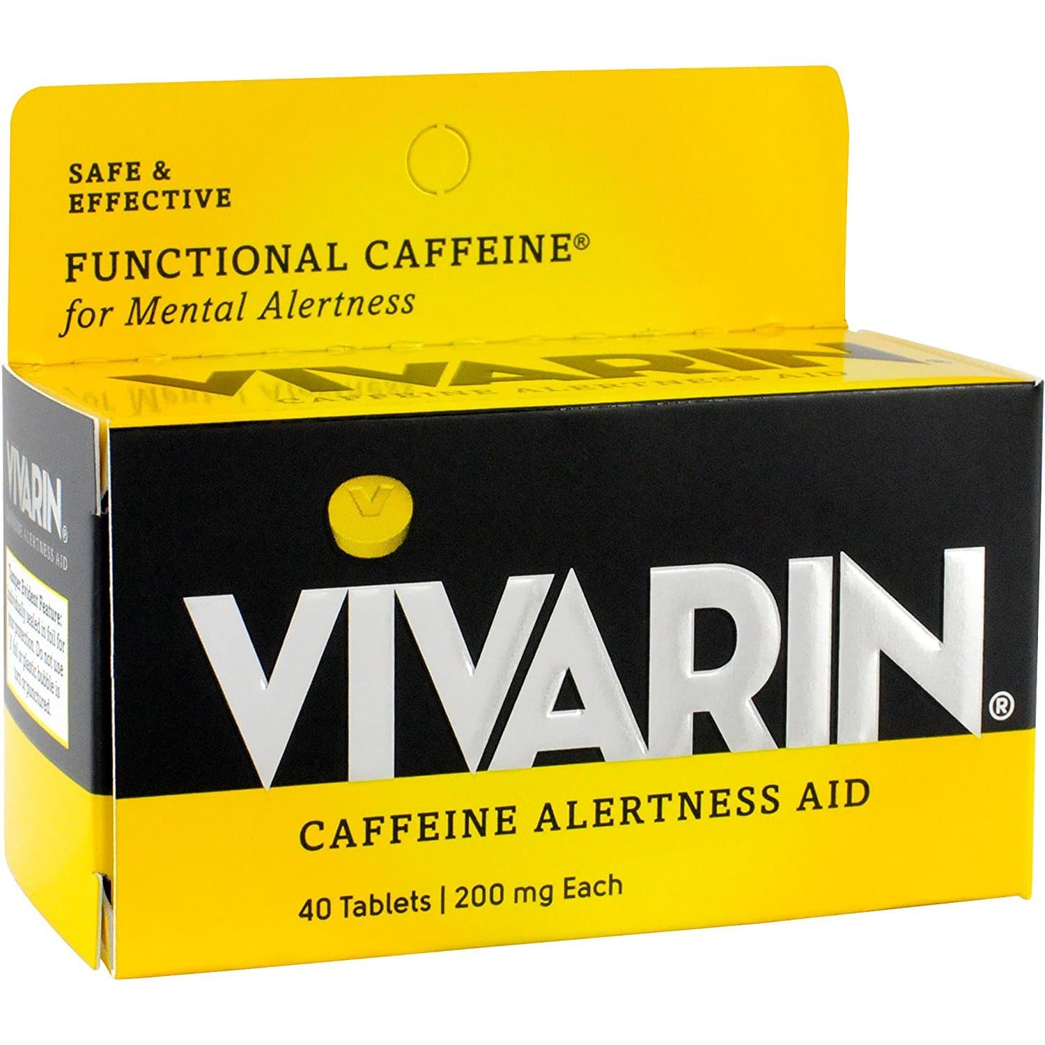 Caffeine Alertness Aid, Tablets 40 ea (Pack of 2)