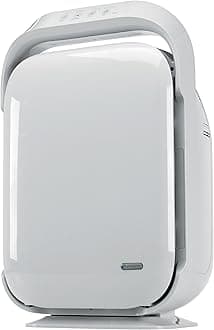 Hi-Performance Air Purifier with HEPA Pure Filter, Timer, Ionizer, Removes 99.97% of Pollutants, Large Rooms up to 1620 Sq. Ft., UV-C Light Helps Reduce Germs, 27”, White, AC9200WCA