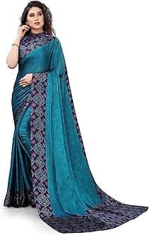 MIRCHI FASHION Women's Designer Chiffon Bandhani Printed Saree with Blouse Piece