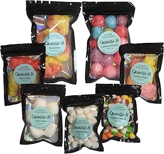 Crunch-N 7PCS Freeze Dried Candy Sample Pouch Snack