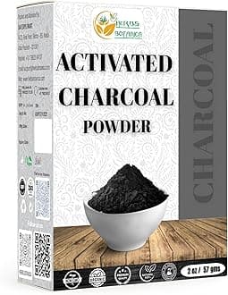 Herbs Botanica Activated Charcoal Powder 100% Food Grade Bamboo Charcoal Powder for Baking, Soap Making, Face Masks & DIY Skincare Fine for Multiple Uses 2 oz