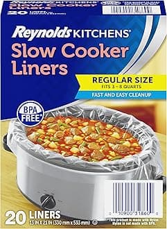 Reynolds Kitchens Slow Cooker Liners, Regular (Fits 3-8 Quarts), 20 Count