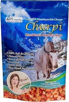 Snow Hill Himalayan Yak Milk Organic Super Strong Cheese Nuts for Men, Women & Younger (100g/29-33Pcs) Natural Yaky Fat Less Cheese Chhurpi Nuggets, Replacement of Gum - Product of Himalayas, Nepal
