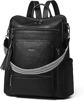 Vegan Leather Laptop Backpack for Women 15.6 inch Work Backpack Fashion Travel Backpack Purse for Travel College Work