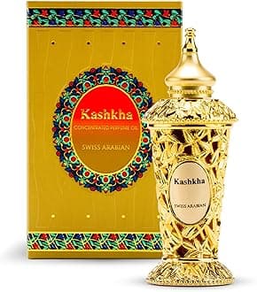 Swiss Arabian Kashka Concentrated Perfume Oil, 20ml, Premium Quality Perfume Oil, Men and Women’s Fragrance, Oriental, Fruity, Amber, Woody, Luxurious Blend Perfumes for Men and Women​