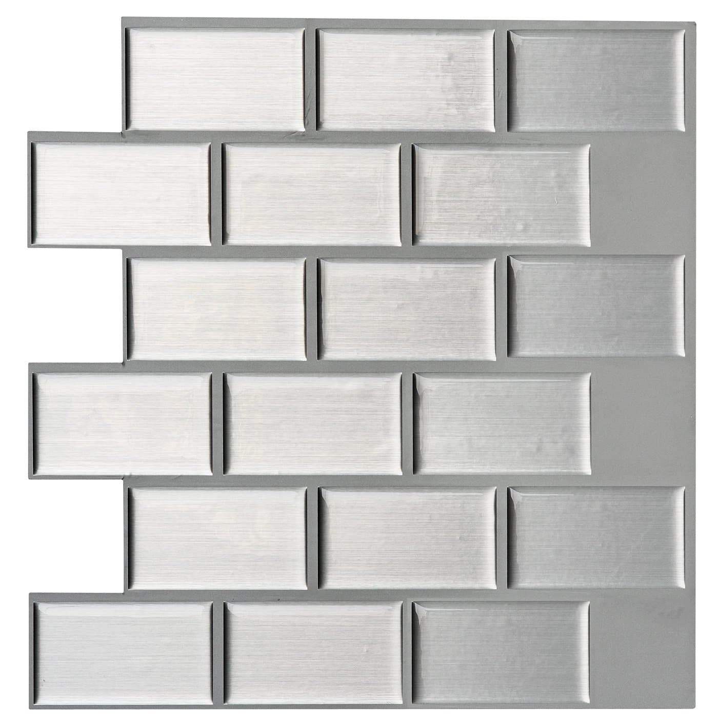 12" x 12" Peel and Stick Tile Kitchen Backsplash Self-adhesive Vinyl Sticker, 12-Pack