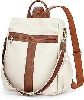 MissnineBackpack Purse for Women, PU Leather Anti-theft Backpack, Ladies Convertible Satchel Bags, Shoulder Bag, Travel Bag