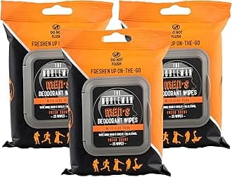 Men's Deodorant Wipes with Aloe Vera - 3 Pack - (75ct)